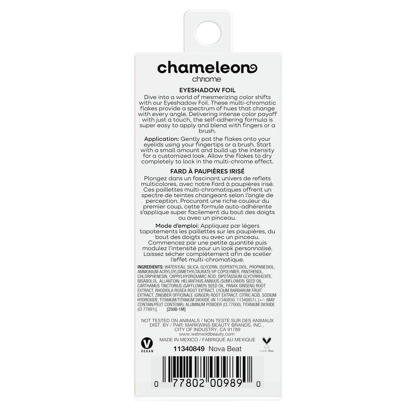 Chameleon Chrome Eyeshadow Foil | Nova Beat