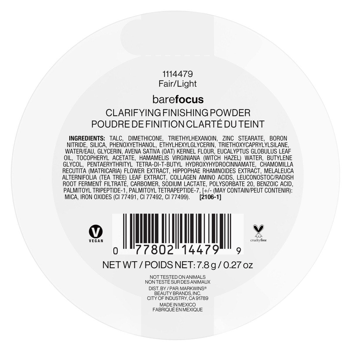 Bare Focus Clarifying Finishing Powder | Fair-Light