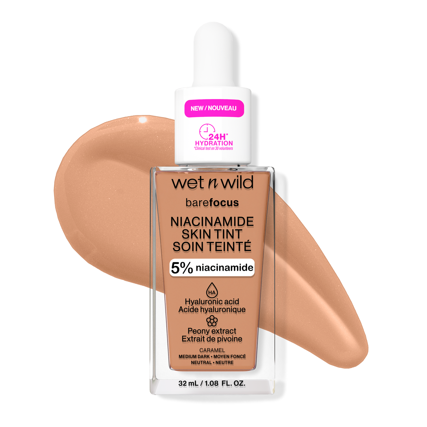 Bare Focus Niacinamide Skin Tint | Caramel