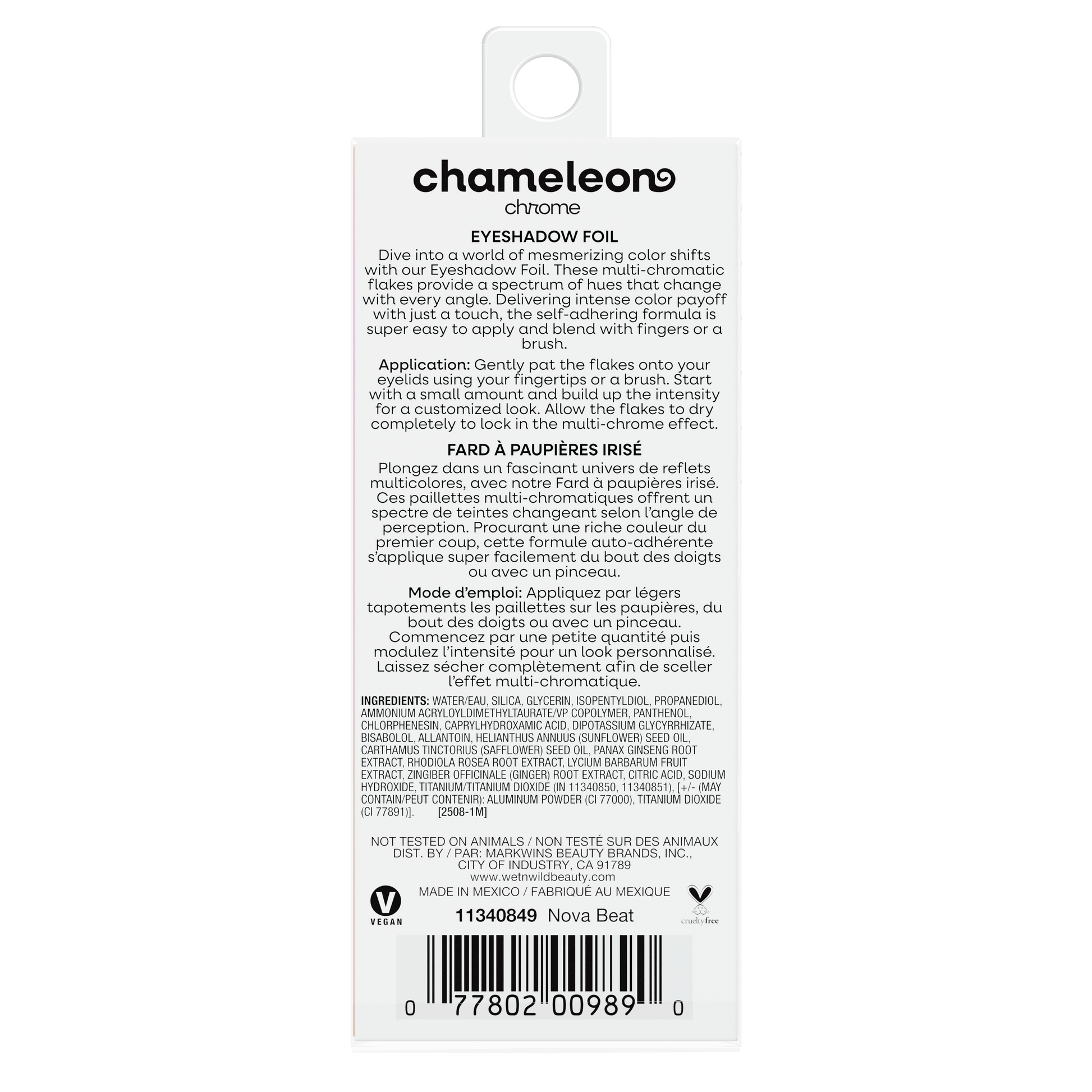 Chameleon Chrome Eyeshadow Foil | Nova Beat