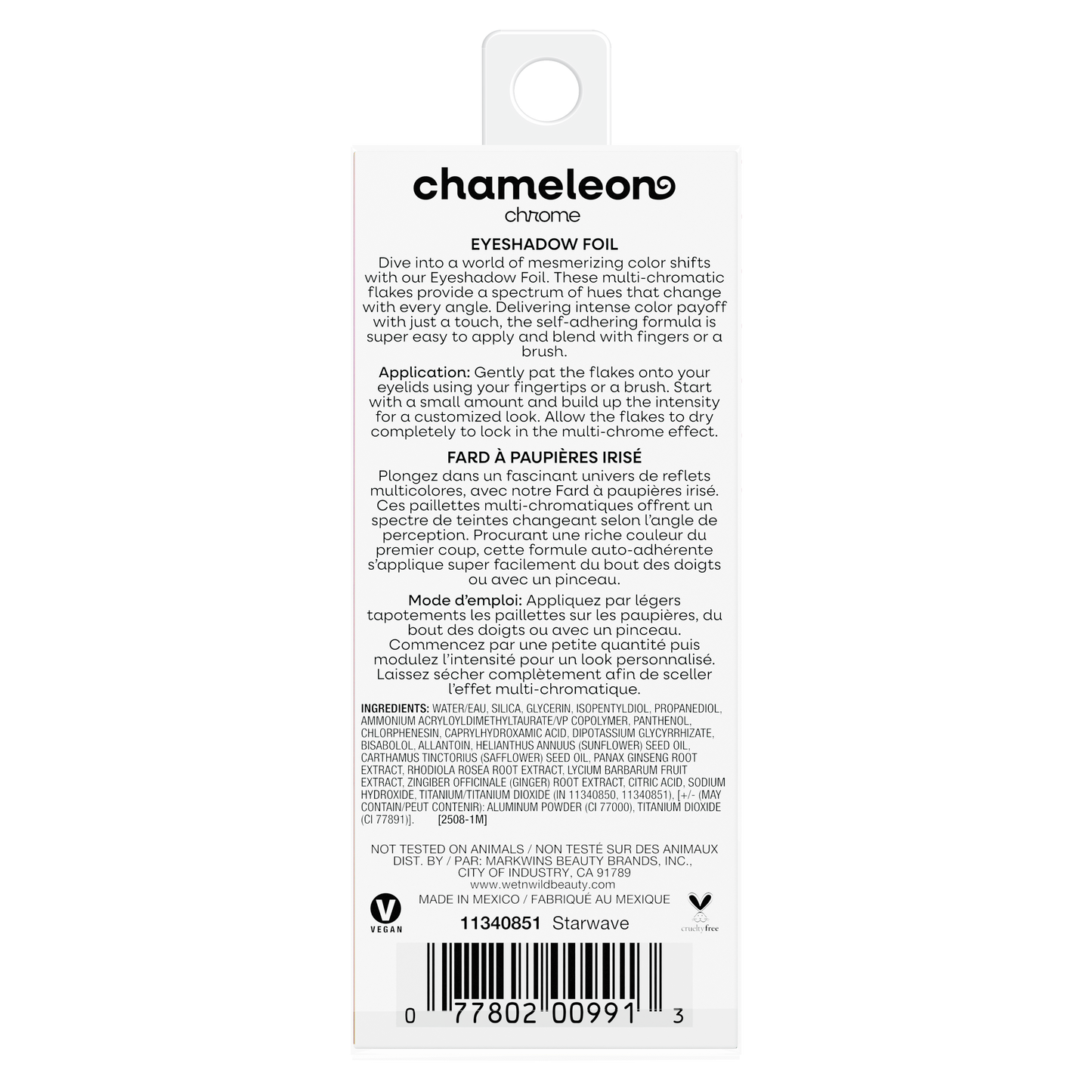 Chameleon Chrome Eyeshadow Foil | Starwave