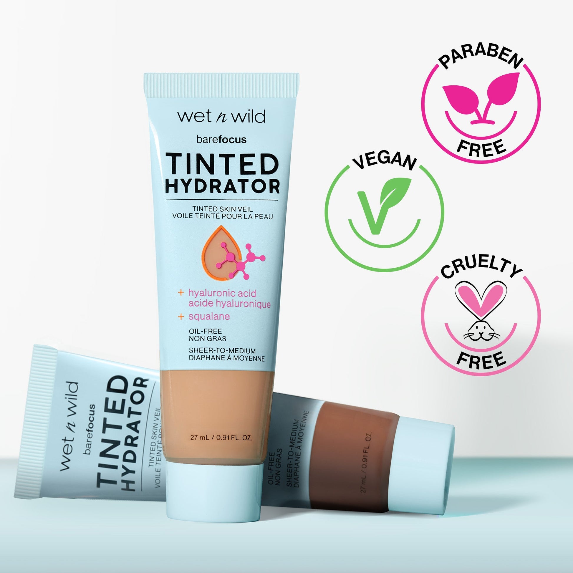 Bare Focus Tinted Hydrator Tinted Skin Veil | Deep