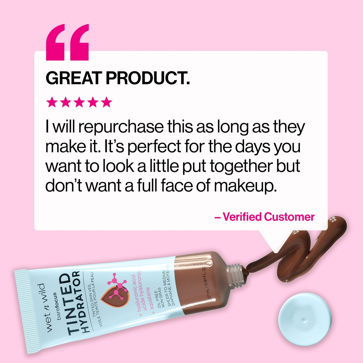 Bare Focus Tinted Hydrator Tinted Skin Veil | Deep