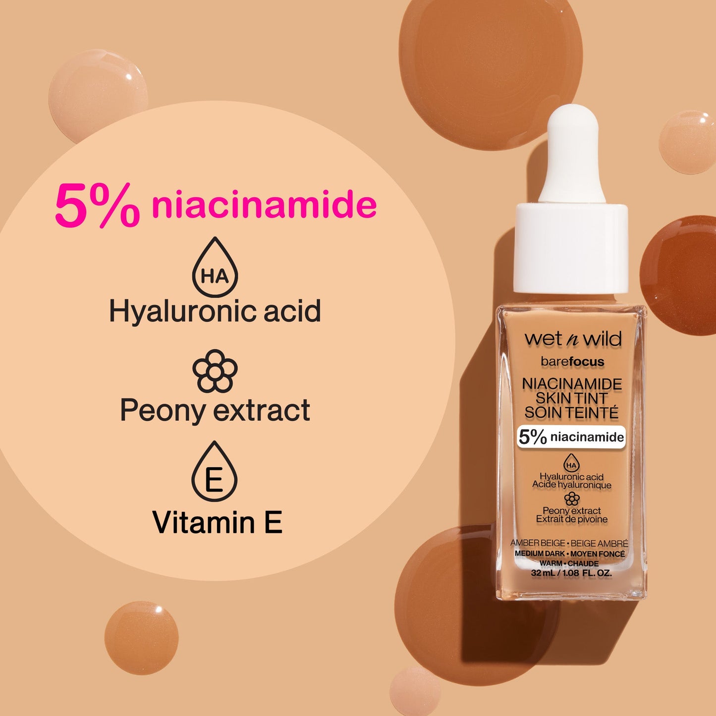 Bare Focus Niacinamide Skin Tint | Cocoa