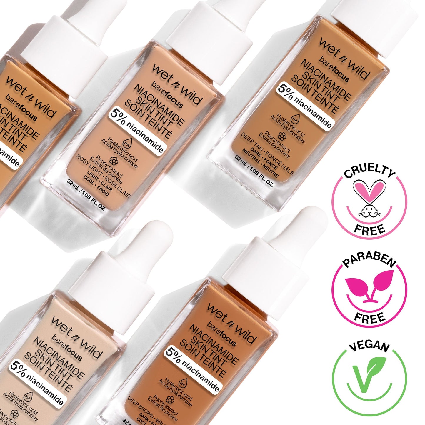 Bare Focus Niacinamide Skin Tint | Amber Beige